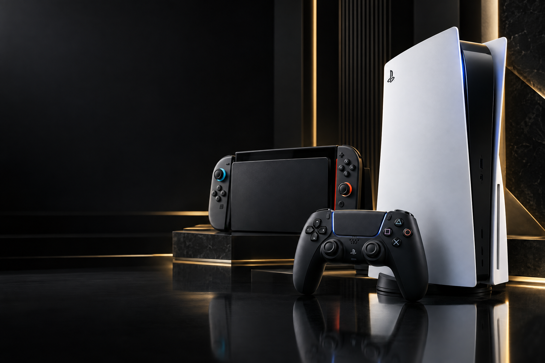 PlayStation 5, control y Nintendo Switch 2